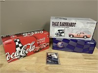3 Dale Earnhardt cars plus trading card