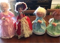 4 DOLL MUSIC BOXES