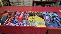 4 comic book store advertising posters