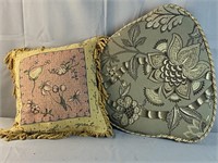 2 Vintage Accent Pillows