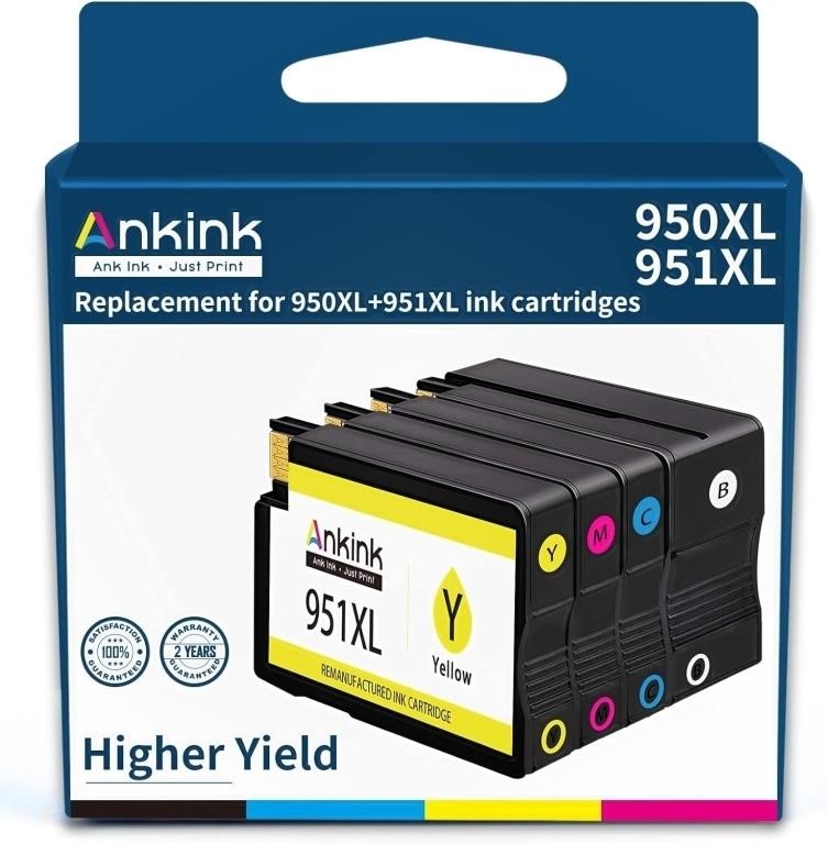 Ankink Remanufactured Ink Cartridge Replacement fo