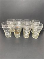 Lot of Vtg Coca-Cola 75th Anniversary Glasses