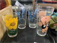 Looney Tune and Lotus Collector Glasses.