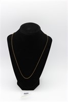 Brass colored chain necklace
