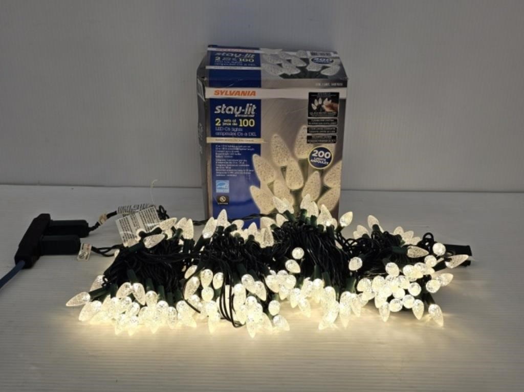 SYLVANIA - 2 SETS OF 100 LED C6 LIGHT - NEW