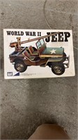 World War II Model Jeep plastic kit, novelty m