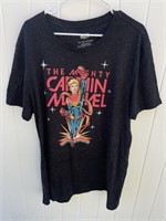Captain Marvel Distressed Tshirt