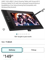 UGEE 124% sRGB 11.6inch Drawing Tablet with Screen