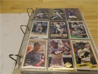 Binder MLB baseball trading cards.