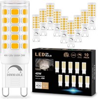 NEW 10PK G9 LED Light Bulbs, Dimmable, 4W
