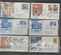 Packs of  FDC Collectible Stamps, incl. Star Trek