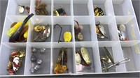 Vintage Fishing Lure And Organizer Box