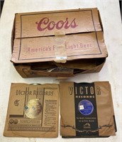 Coors Box-full of Victrola Records
