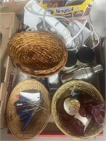 BASKETS, IRON , DRINK SHAKER