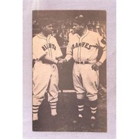 Vintage Babe Ruth/bill Terry Postcard