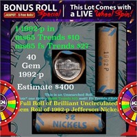 1-5 FREE BU Nickel rolls with win of this 1992-p S