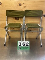 (2) Folding Aluminum Camp Chairs