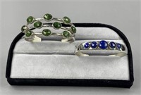Mine Finds Jay King Silver Lapis Diopside Cuff