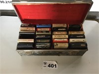 8 TRACK TAPES IN CASE