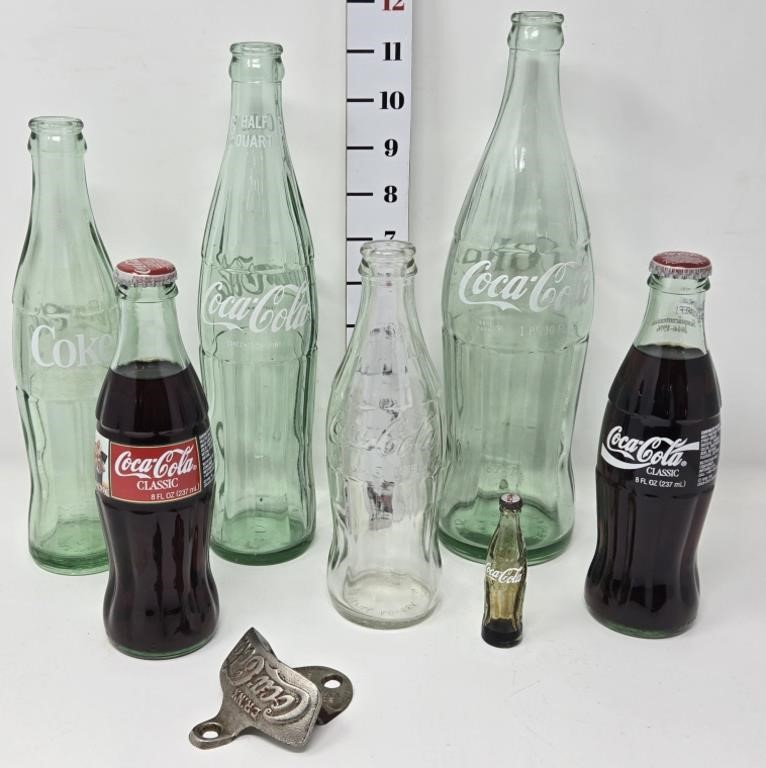 Coca-Cola Bottles & Opener