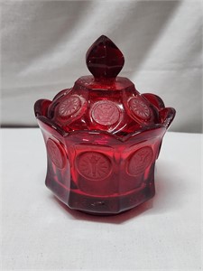 Ruby Red Coin Covered Dish