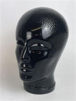 Black Amethyst Glass Display Head