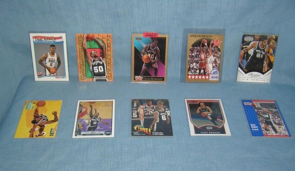 Collection of San Antonio Spurs all star basketbal