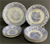 Assorted Ridgways Oriental Transferware Bowls