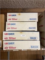 4 Car Quest air filters BA3380 BA3195 BA92 BA124