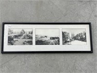 framed photos (reproduction?) military scenes