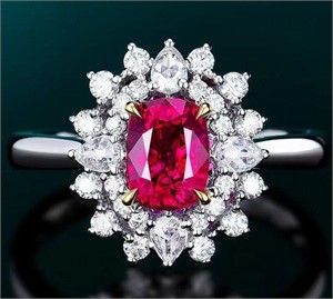 1.4ct Mozambique gemstone ring in 18k gold