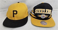 Pittsburgh Steelers & Pirates Snapback Hats