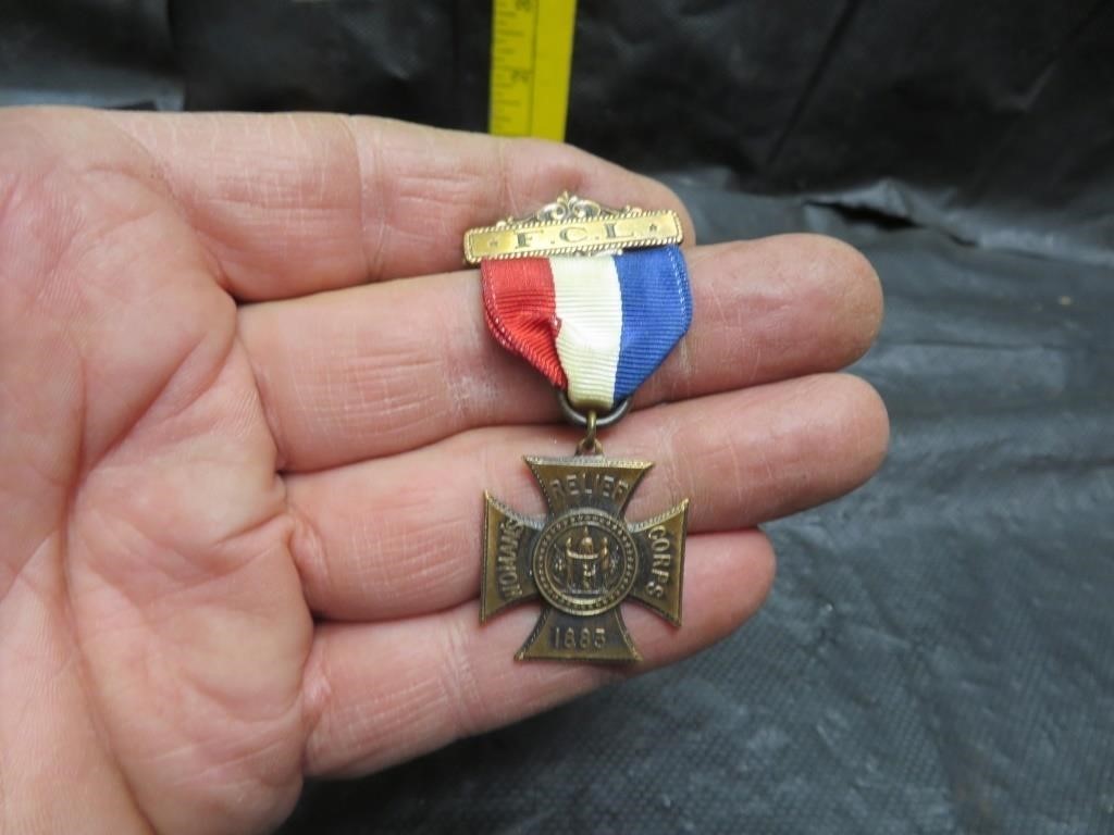 FCL 1883 Woman's Relief Corps Ribbon Medal