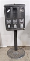 Metal, Coin operated, 3 in 1 candy dispenser. 42"