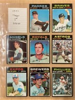 1971 TOPPS FIRST SERIES