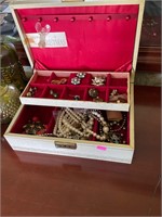 Jewelry Dresser Box & Contents