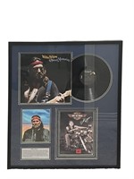 A Willie Nelson (Signed) Framed Memoribilia