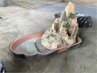 Fontaine décorative en pierre / céramique