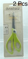 2 Pcs Durasharp 8” Magnet Scissors