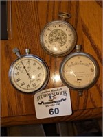 Stop watch, pocket watch & gage