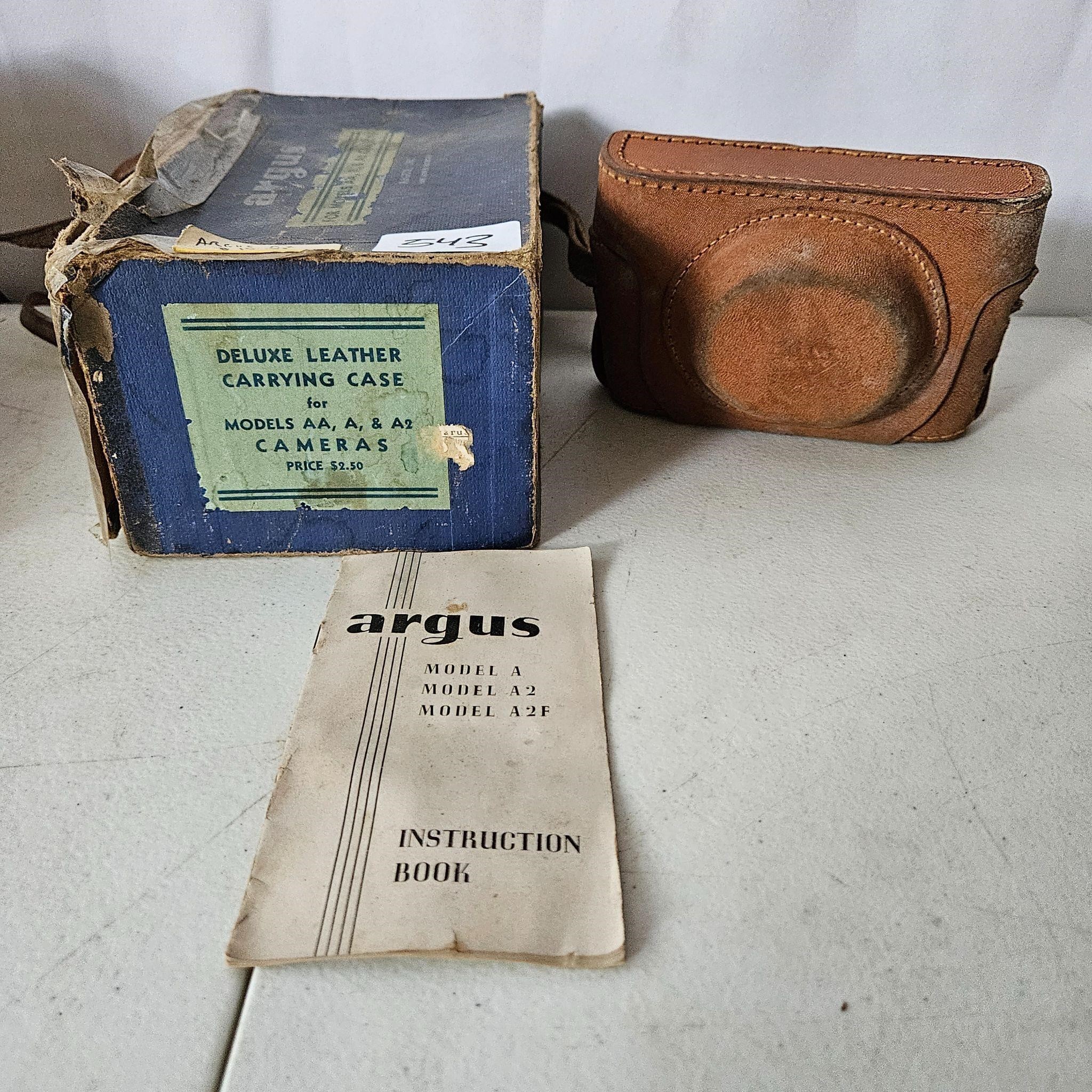 Old Argus Camera w/ Box & Case