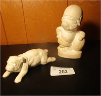 Two Ceramic Bulldogs