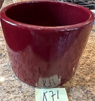 L - GLAZED CERAMIC POT 7"T (K71)