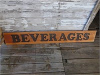 *Wood Beverages Sign