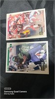 1997 Mo Lewis Jets and Bryant Young 49ers cards