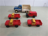 Set of Metal Smaller Scale Tonka Trucks