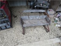 Vintage Wooden Wagon Seat