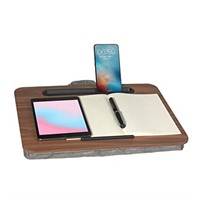 Lap Desk Brown, Portable Laptop Desk Fits Up to