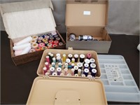 Lot of Assorted Sewing & Serger Thread.
