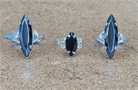 3 Sarah Coventry Adjustable & Size 7 & 8 Rings